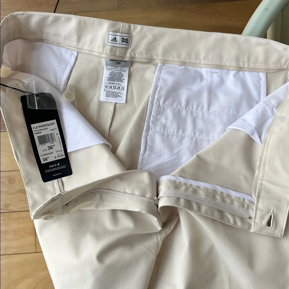 Adidas Flat Front Shorts Performance Stretch Lightweight Fabric Golf Flat Front‎